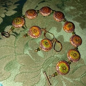 Vintage Bracelet and Earring Set